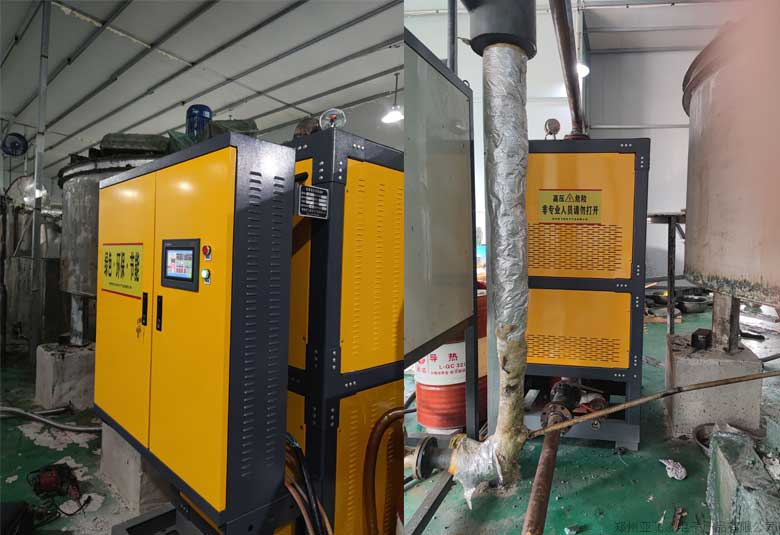 江西玉山某廠100KW電磁導熱油鍋爐項目